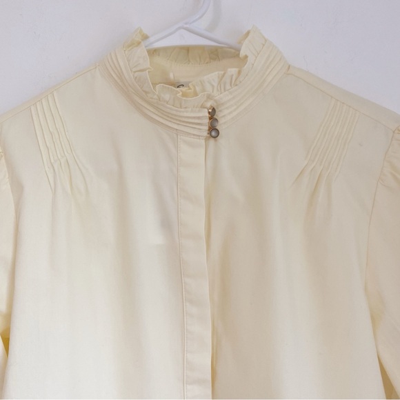 NWT Simple Retro High Neck Blouse - Picture 2 of 9